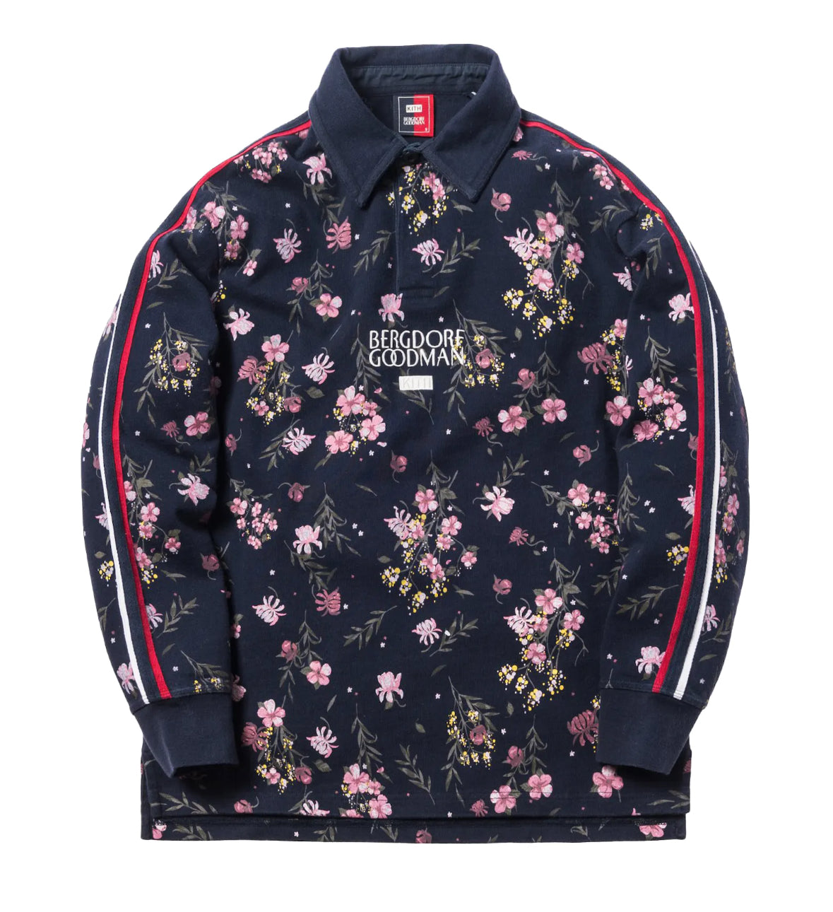 Kith X Bergdorf Goodman Floral Rugby Polo
