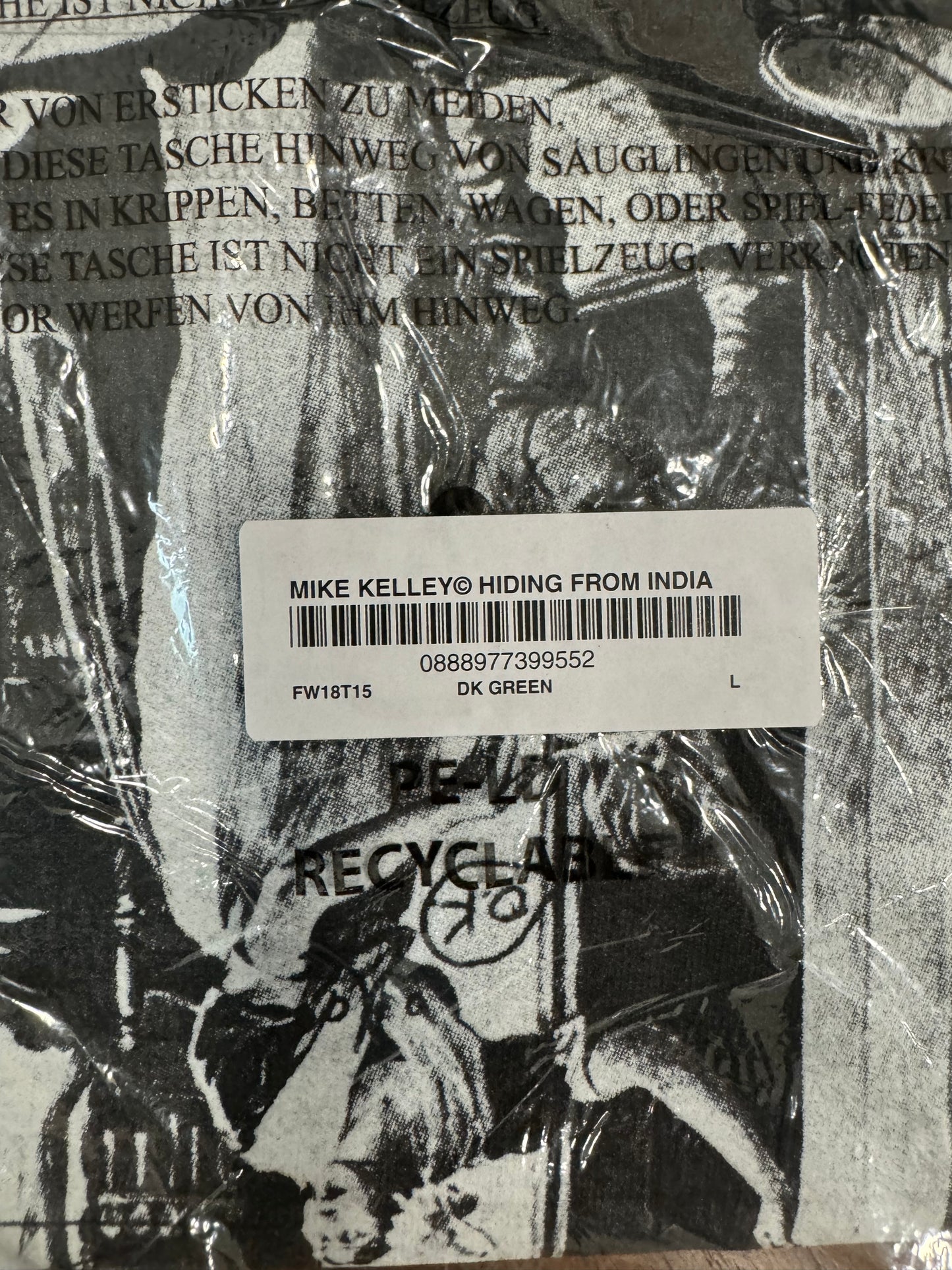 Supreme Mike Kelley Hidding From India Tee