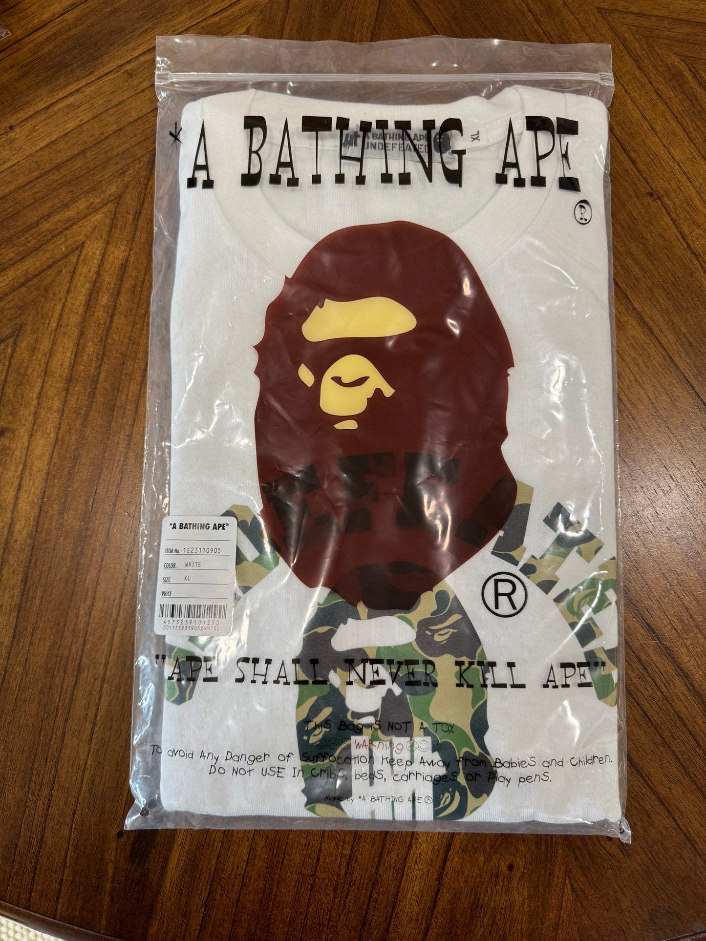 BAPE X Undefeated ABC College ABC Tee