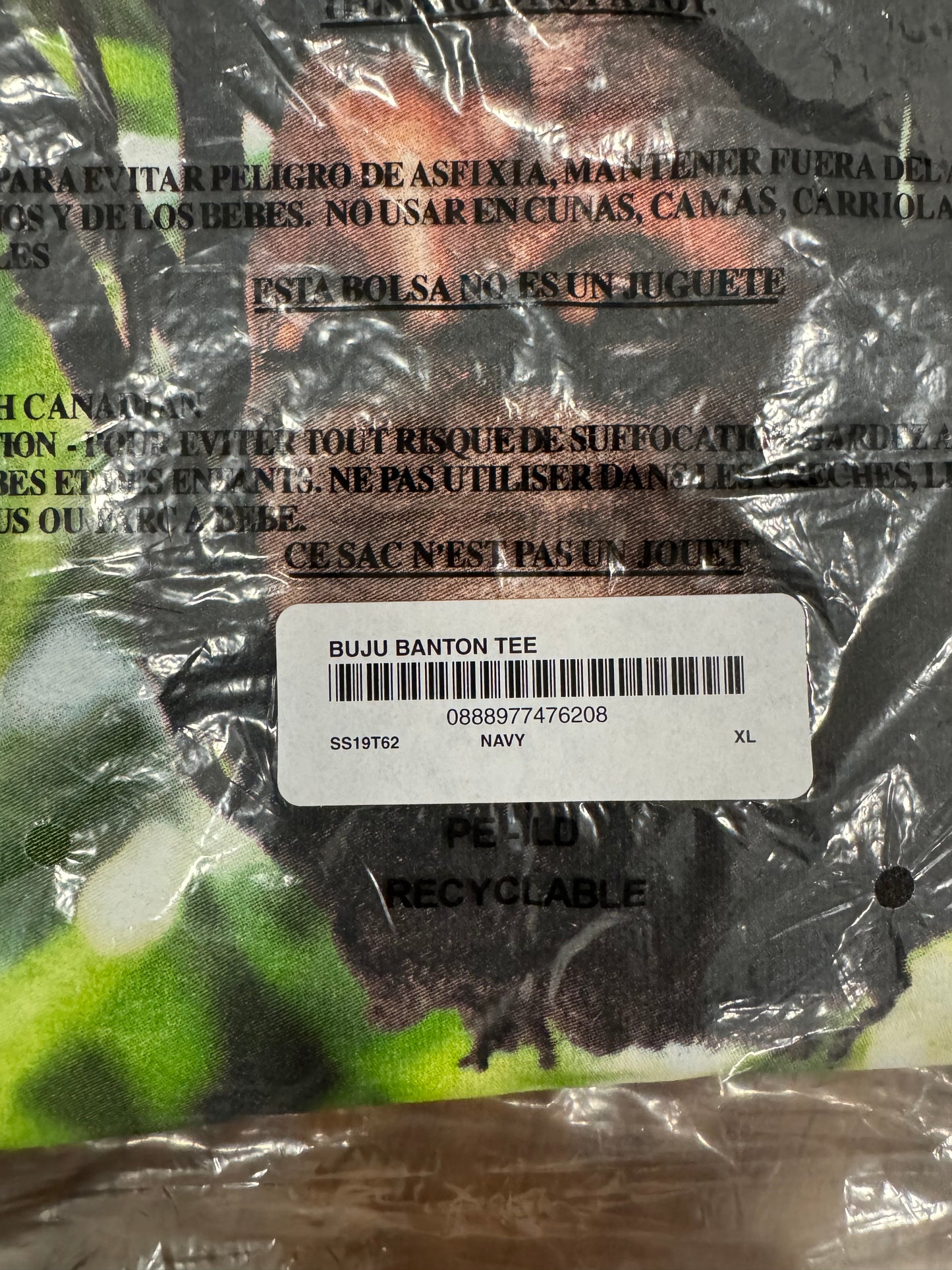 Supreme Buju Banton Tee Navy