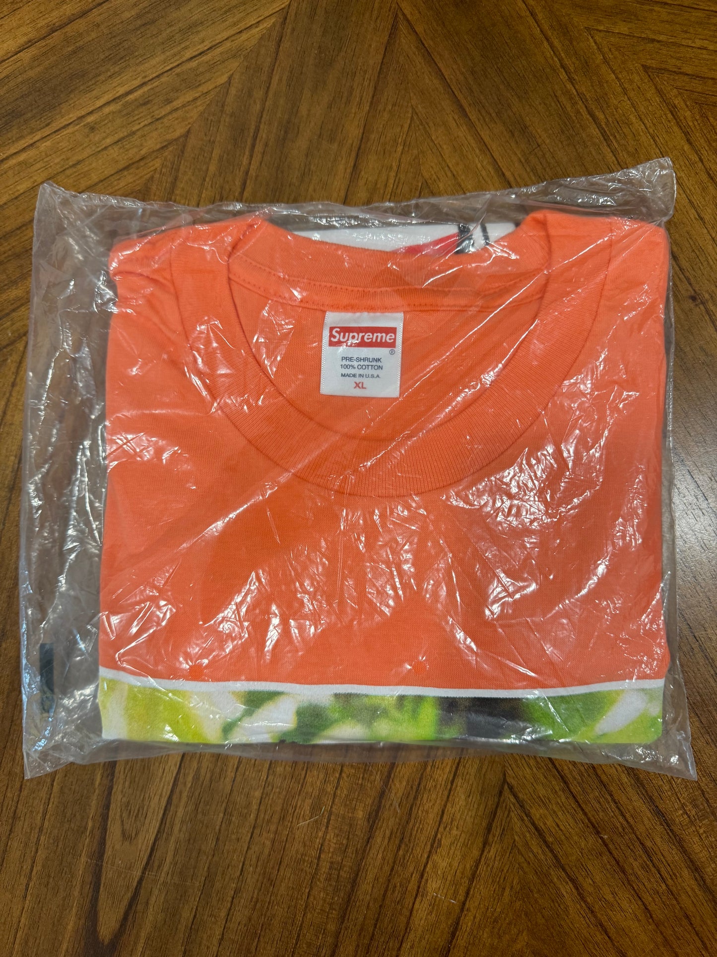 Supreme Buju Banton Tee Neo Orange