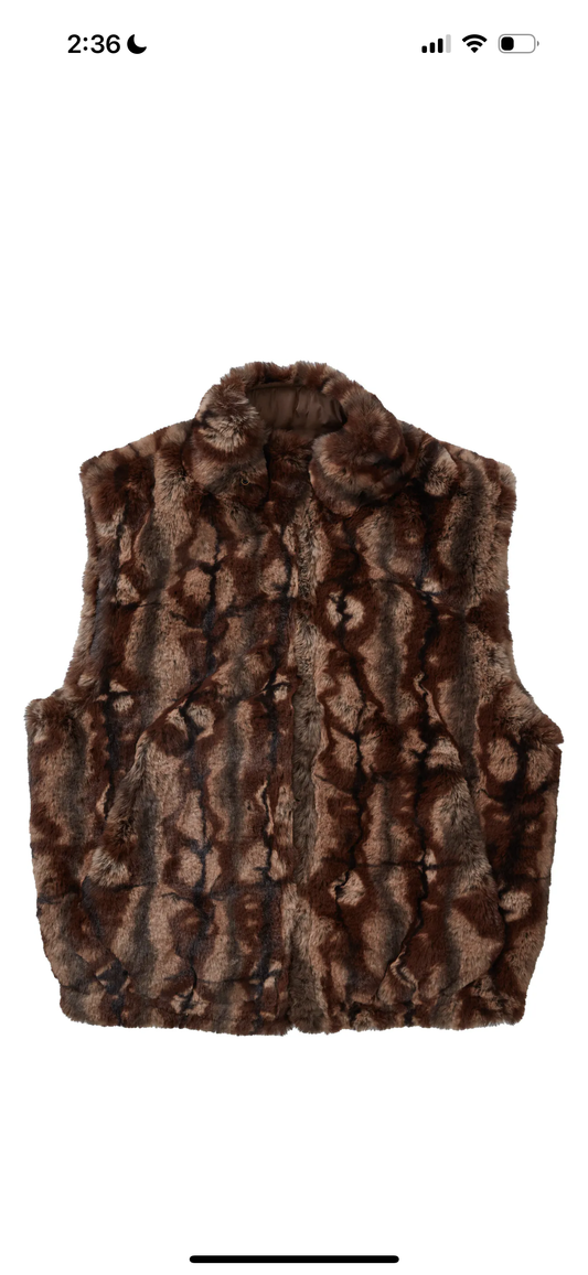 Supreme Faux Fur Hooded Vest