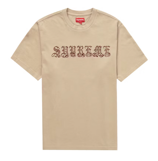 Supreme Old English Rhinestone S/S Top