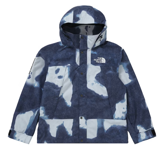 Supreme The North Face Bleached Denim Print Mountain Jacket