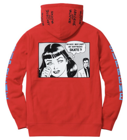 Supreme Thrasher Boyfriend Hooded Sweatshirt
