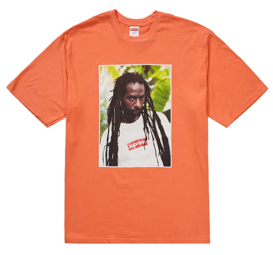 Supreme Buju Banton Tee Neo Orange