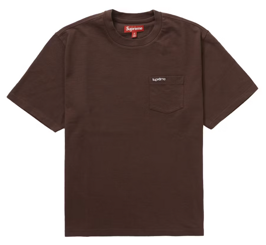 Supreme S/S Pocket Tee Brown